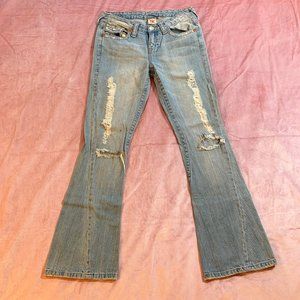 TRUE RELIGION 'Big Rig Stone & Tint' Flare Jeans